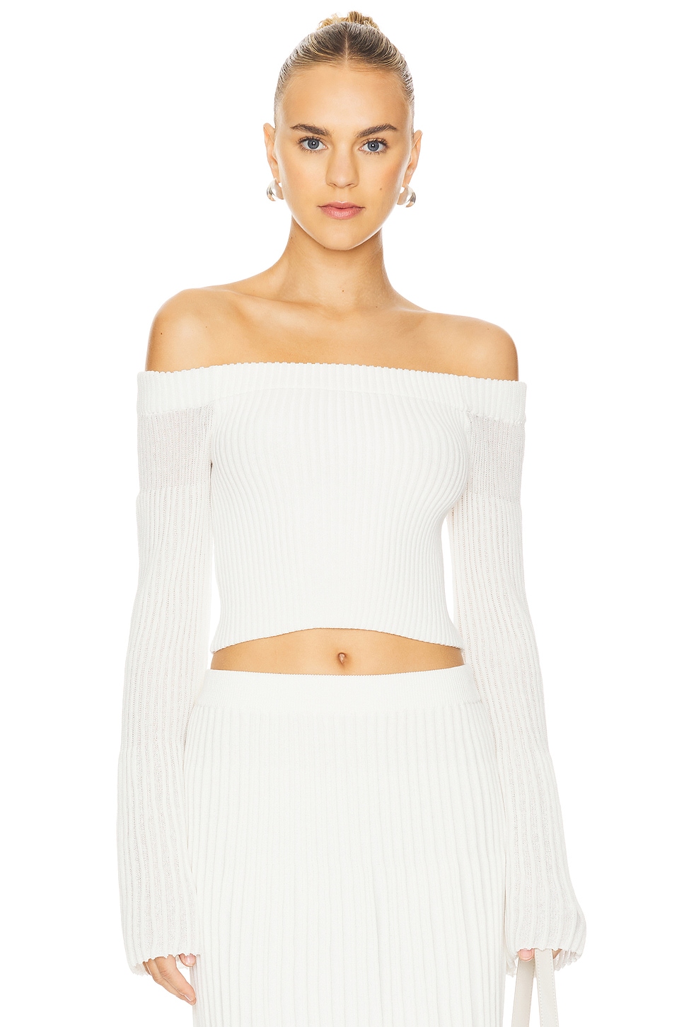 

Вязаный топ Oria Clea, off white