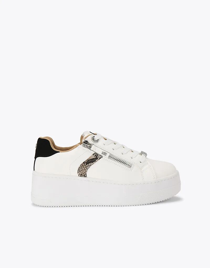 Кроссовки KG Kurt Geiger Lottie со шнуровкой белого цвета