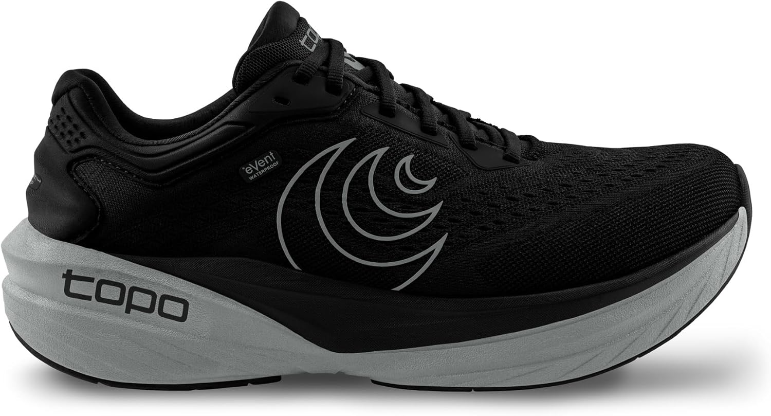 Мужские кроссовки Topo Athletic Phantom 4 WP для бега по дороге, легкие и удобные, с перепадом пятки 5 мм, черный/угольный — фото 3
