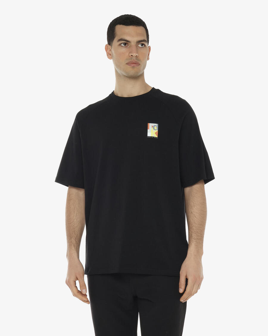 

JAKED Мужская черная синтетическая футболка для фитнеса