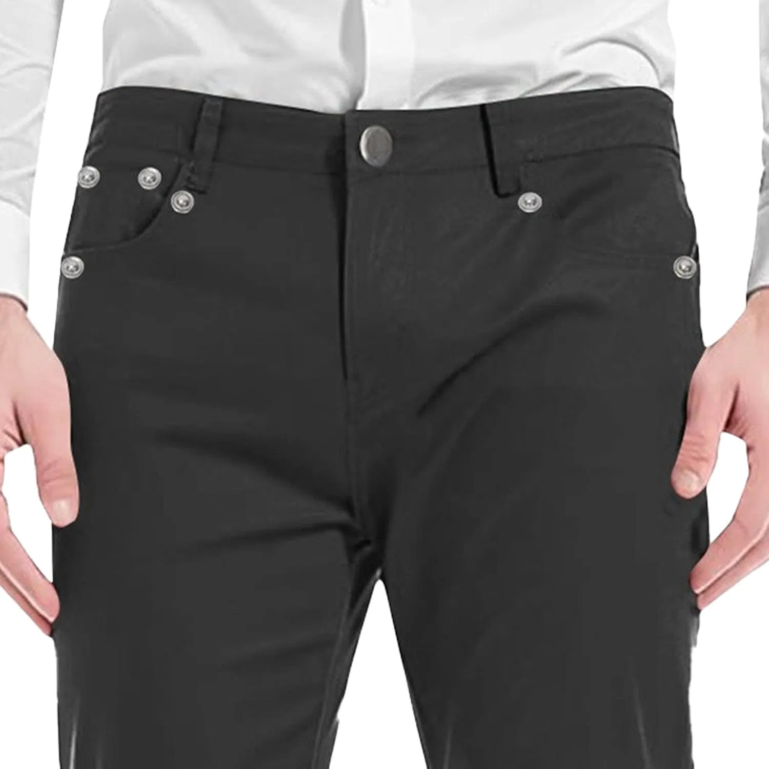 Джинсы клеш, Regular Fit, Black — фото 2