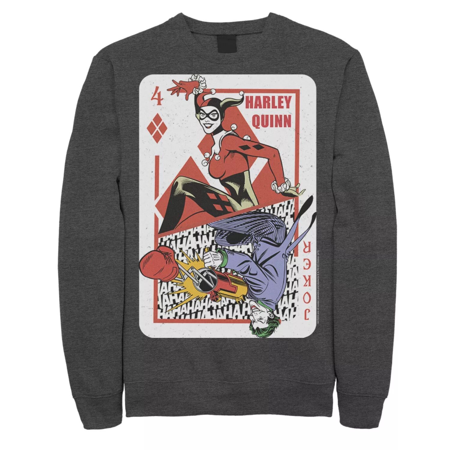 

Мужская толстовка с игральными картами Harley Quinn Joker DC Comics