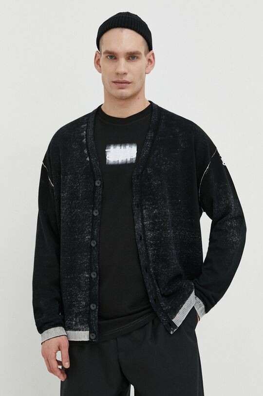 

Хлопковый кардиган Diesel, черный