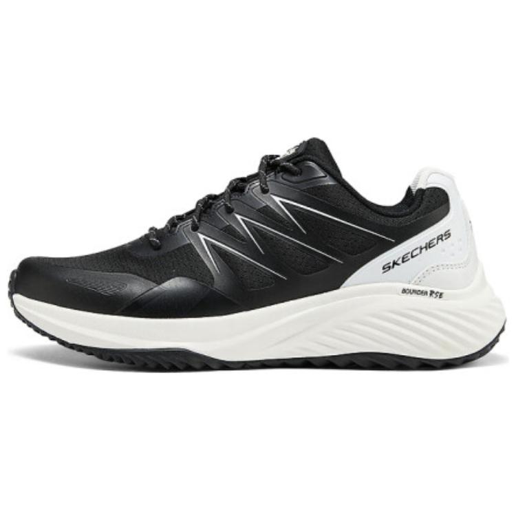 

Скейчерс Bounder Low Top Мужские кроссовки для бега черно-белые