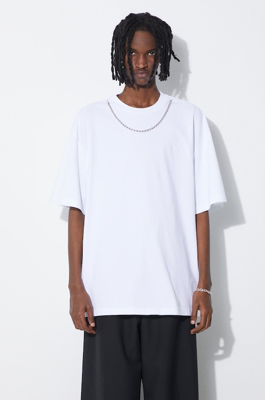 

Футболка из хлопка с цепочкой Ballchain Ambush, белый