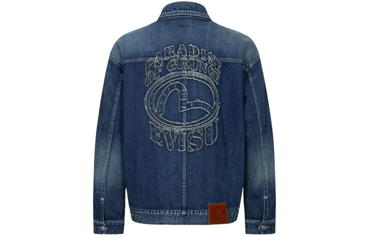 

Джинсовая куртка мужская джинсовая синяя Evisu, синий