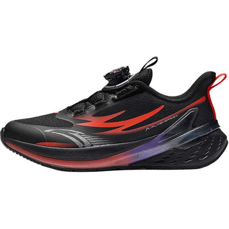 

Antakids Детские кроссовки Gongsu Lightweight Cushioning Low-Top с низким верхом, черно-оранжевого цвета для подростков