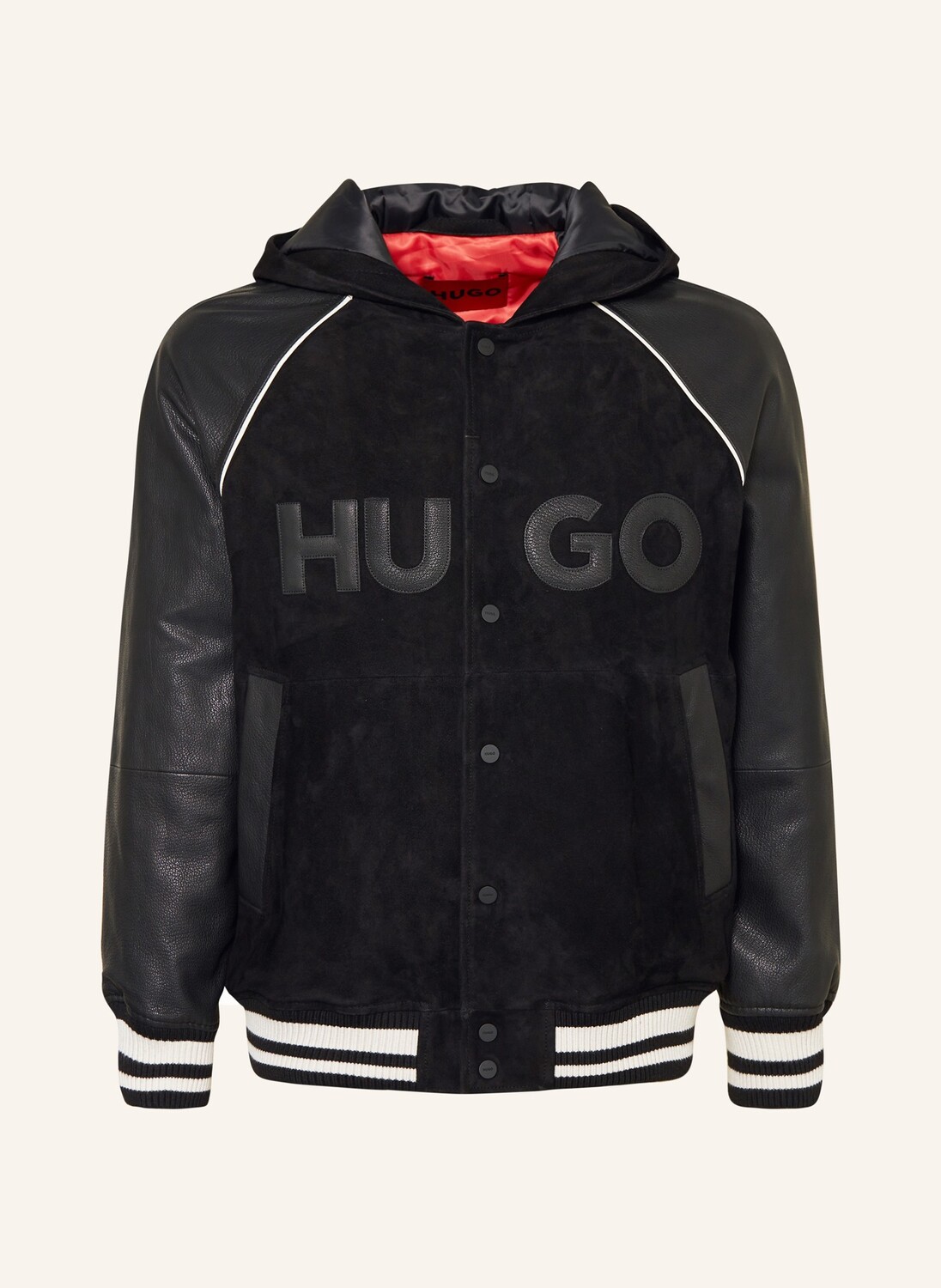

Кожаная куртка Hugo, черный