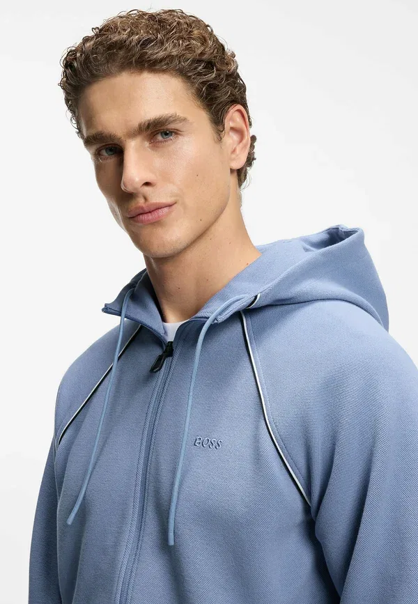 Толстовка на молнии Boss, Join Saggy Zip Up, светло-голубая — фото 4