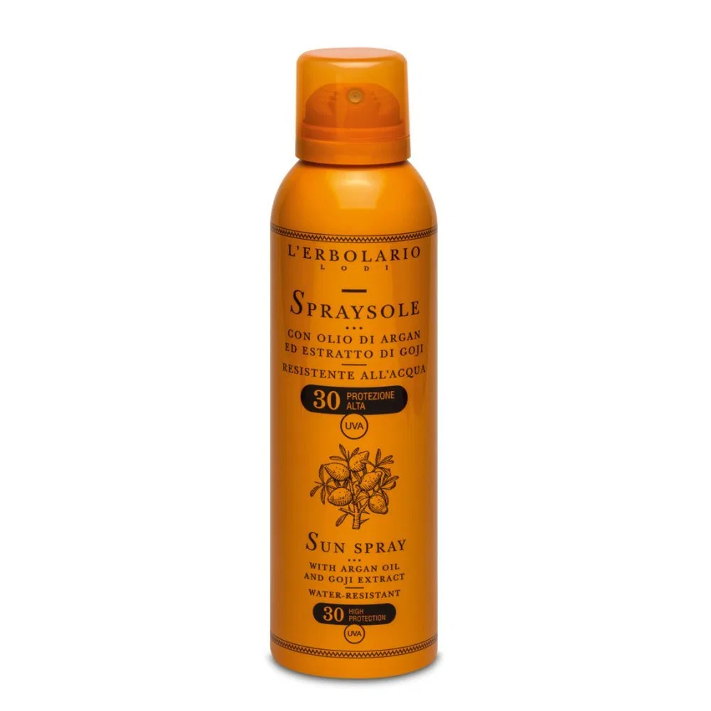 Солнцезащитный спрей с аргановым маслом и экстрактом годжи SPF 30 от L'Erbolario L'Erbolario