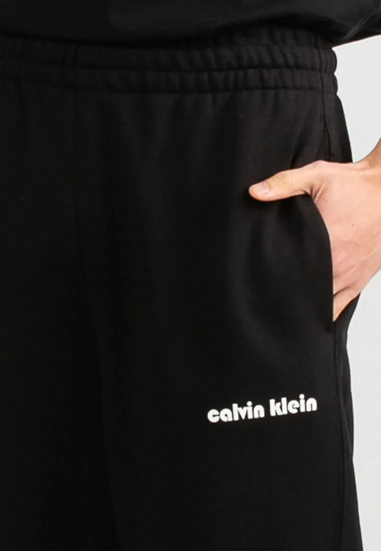 Спортивные брюки, вышивка, Terry Bauhaus Calvin Klein, черный — фото 3