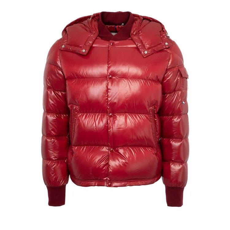 

Куртка Moncler Salzman Hooded Down Jacket Dark Red, красный