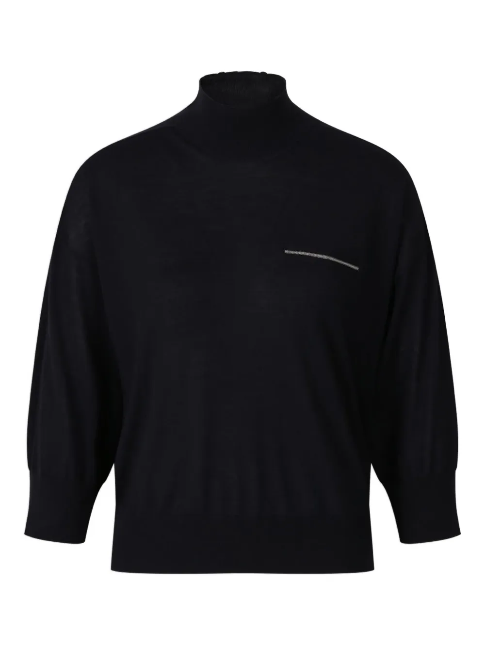 

Свитер с украшением в виде заклепок Peserico, синий