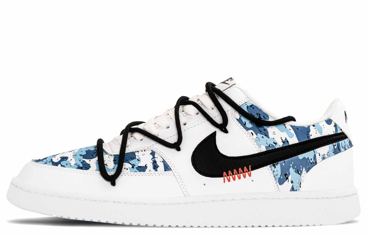 

Nike Кроссовки для скейтбординга Court Vision 1 CV1, износостойкие, низкие, мужские, цвет белый, синий