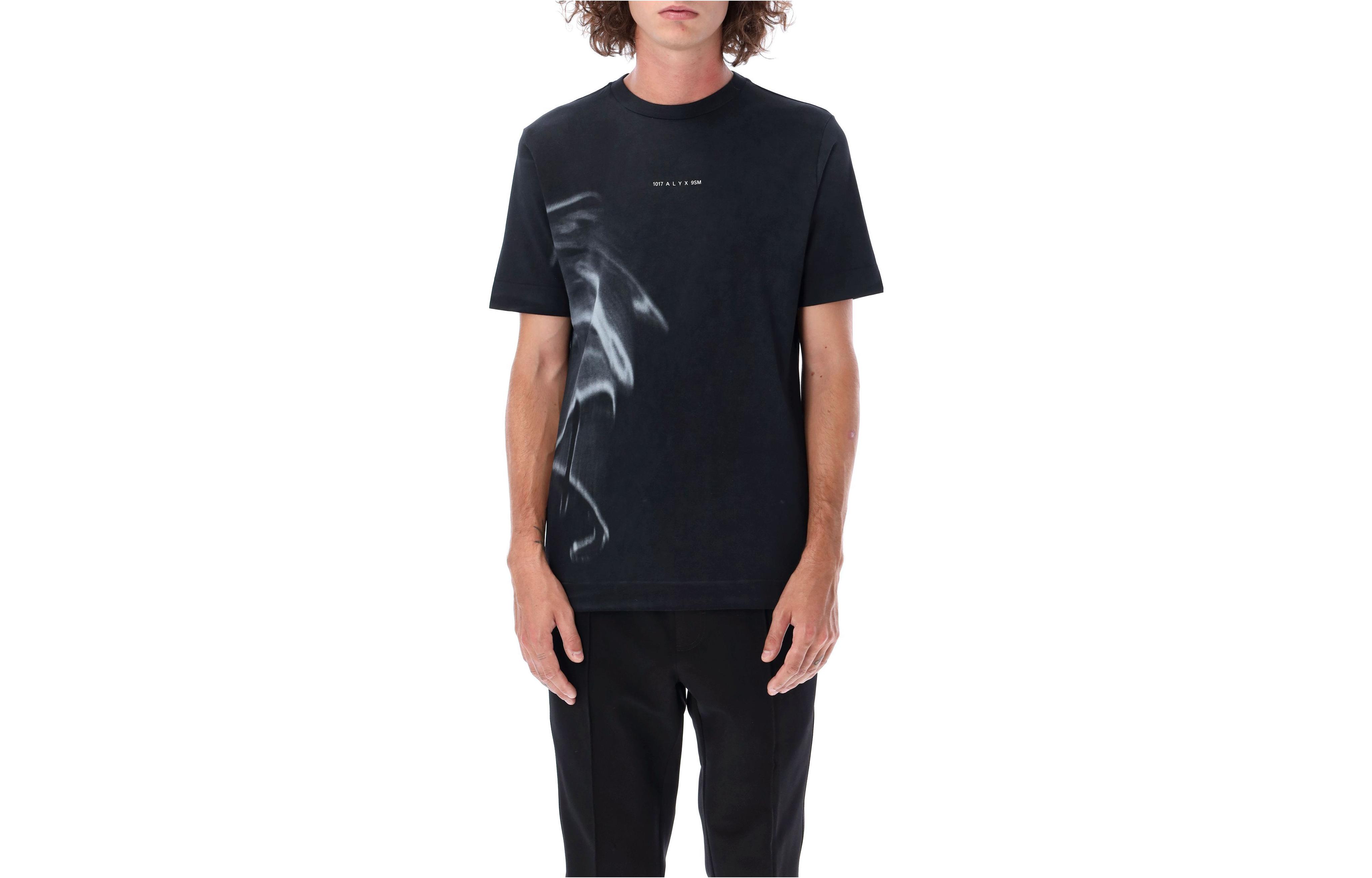 

Футболка из хлопка с логотипом Smoke 1017 ALYX 9SM, черный