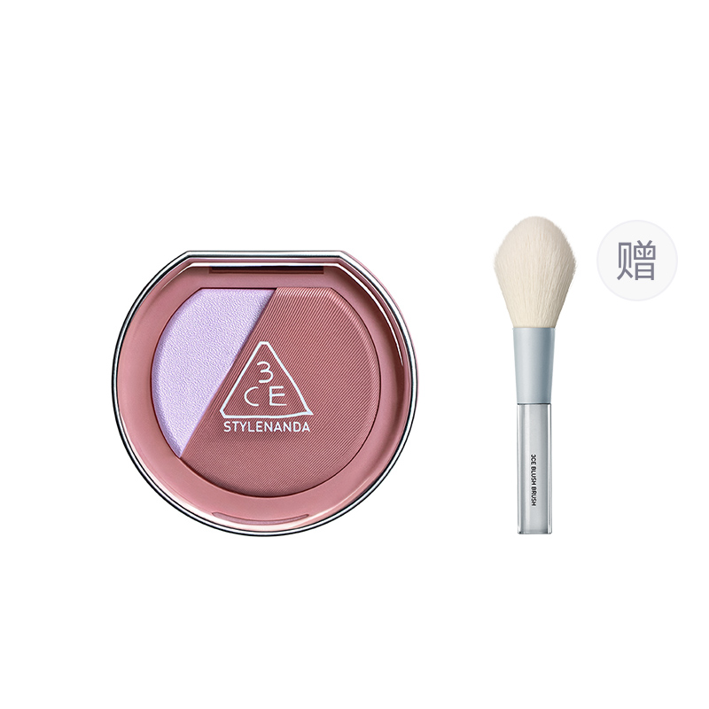 

Безупречная палетка румян матовый 2 в 1 хайлайтер и пуф длительного действия коррекция тона кожи натуральный набор в подарочной упаковке 3CE