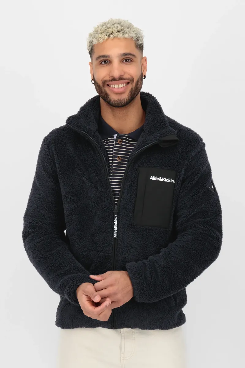 

Толстовка Alife & Kickin "JayAK G Teddy Sweat Jacket мужская толстовка, куртка", цвет морской волны