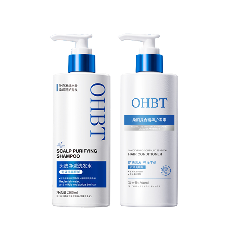 

Шампунь для очищения кожи головы увлажнение контроль жирности лечение перхоти снятие зуда 300 мл OHBT