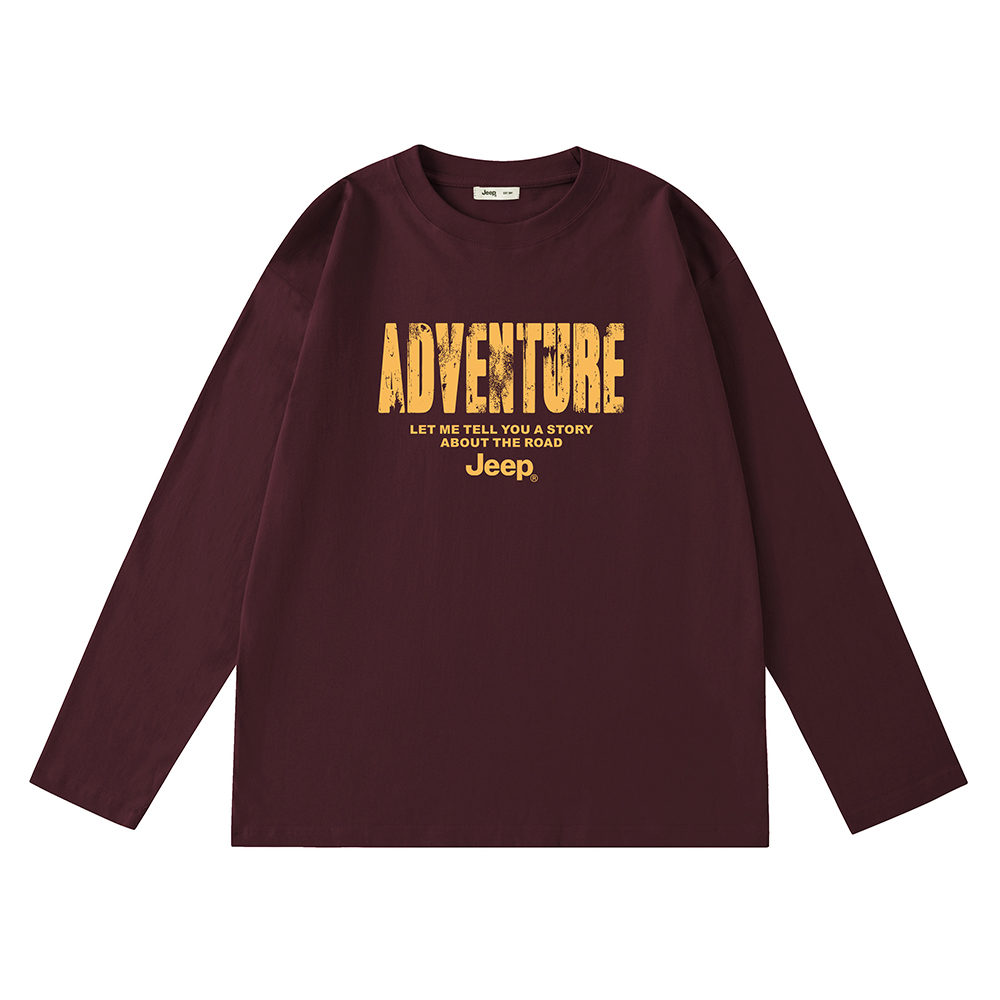 

Футболка Unisex Crew Neck Moderate Straight Fit Jeep, maple leaf красный