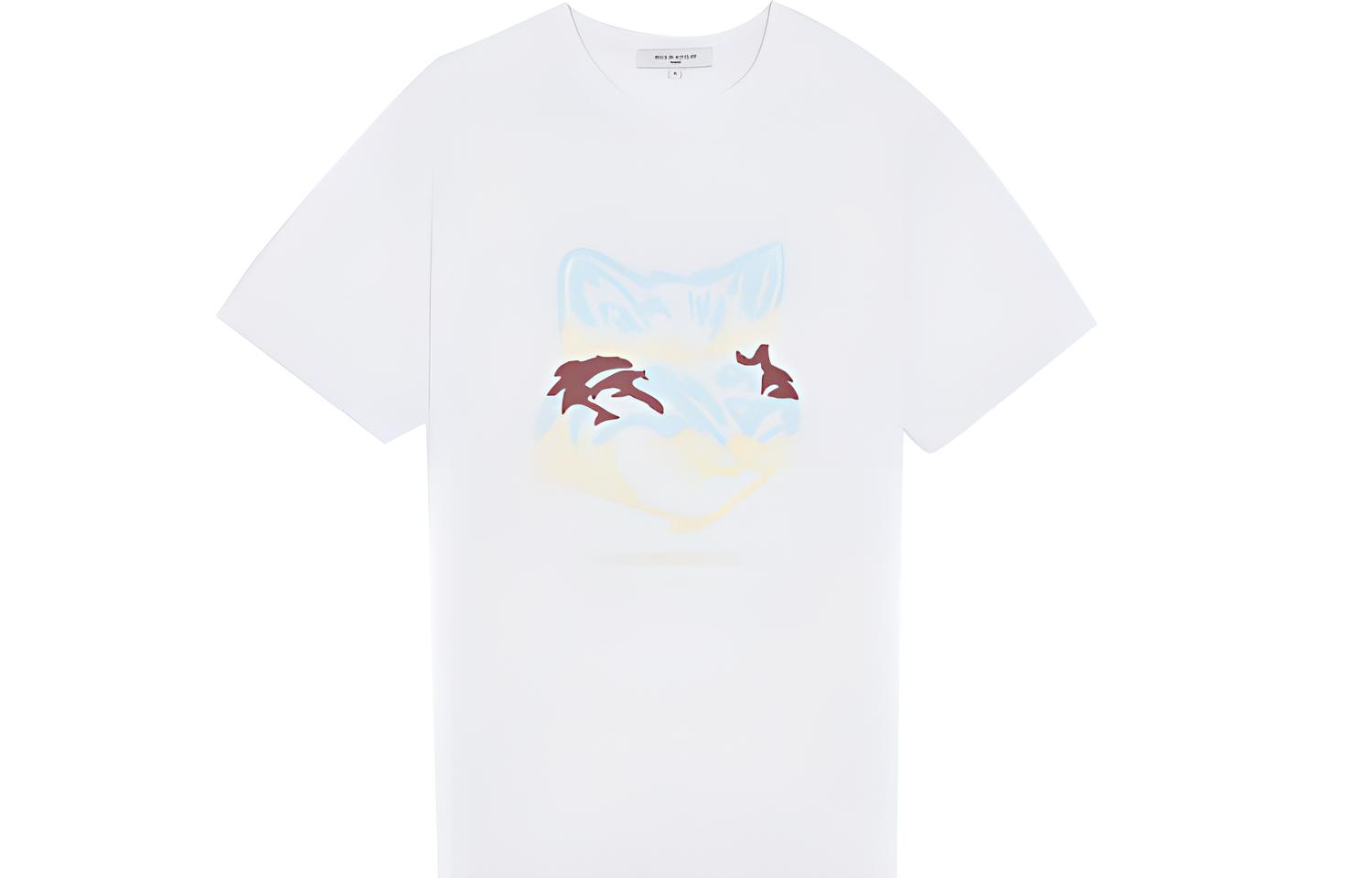 

Maison Kitsune Футболка мужская белая