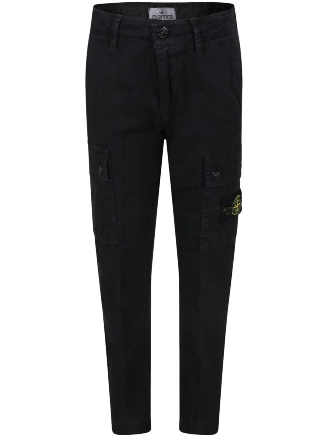 

Stone Island Junior брюки карго с нашивкой Compass, черный