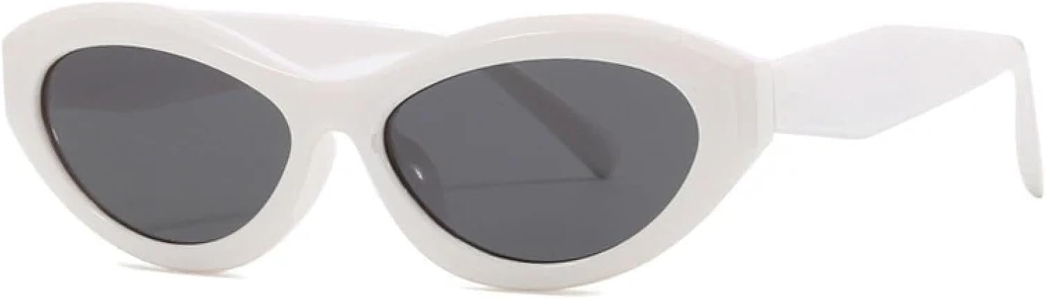 

Винтажные солнцезащитные очки с леопардовым принтом и эффектом «кошачий глаз», защита от УФ-излучения UV400, модные солнцезащитные очки для мужчин и женщин TKKTLLT, White-black