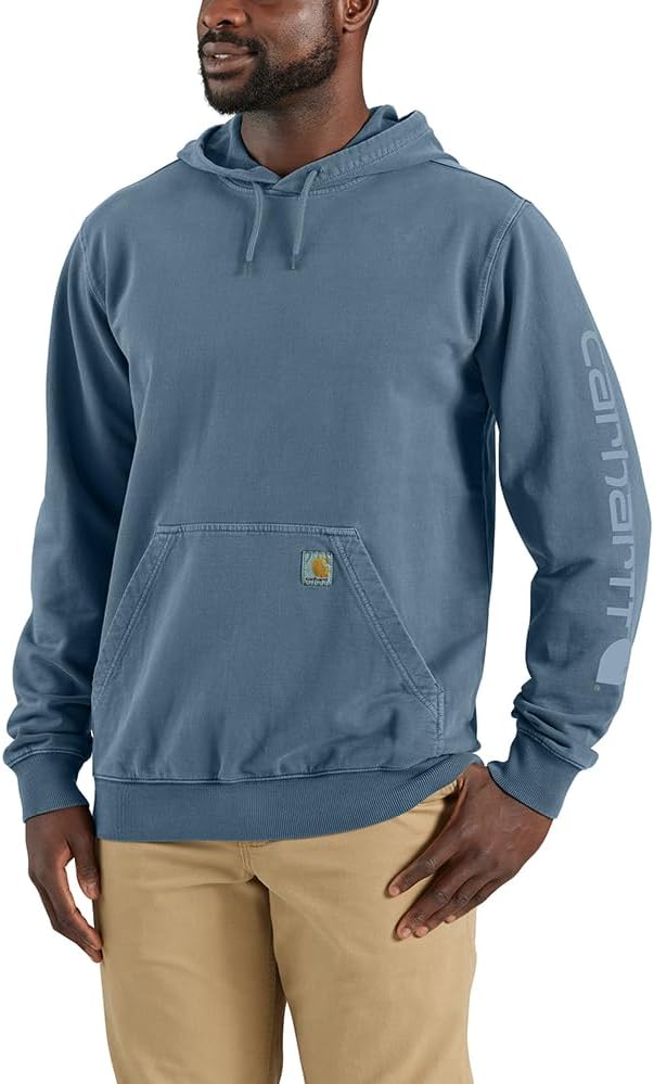 

Carhartt мужская толстовка Relaxed Fit Midweight Garment Dyed French Terry Graphic, Thundercloud