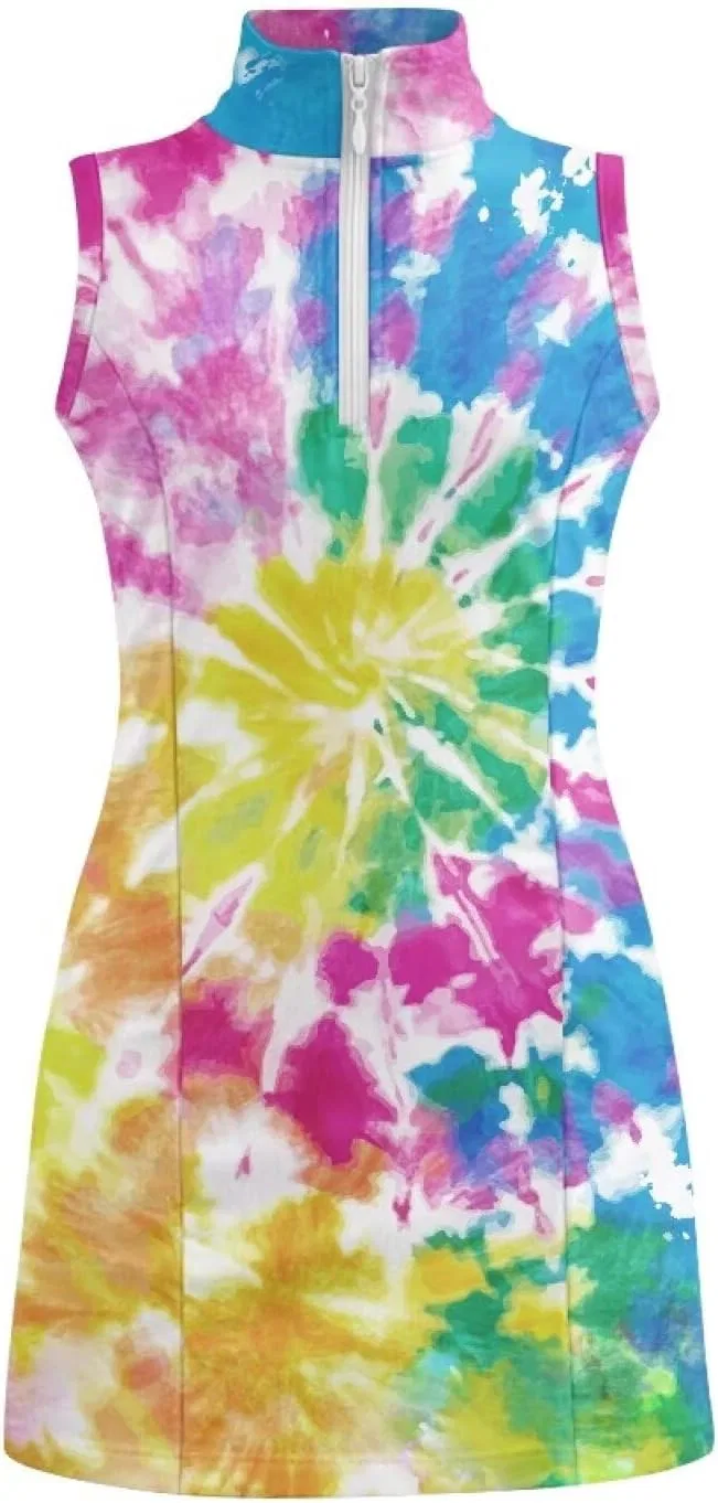 Платье для тенниса и гольфа Boatee с принтом Tie Dye — фото 4