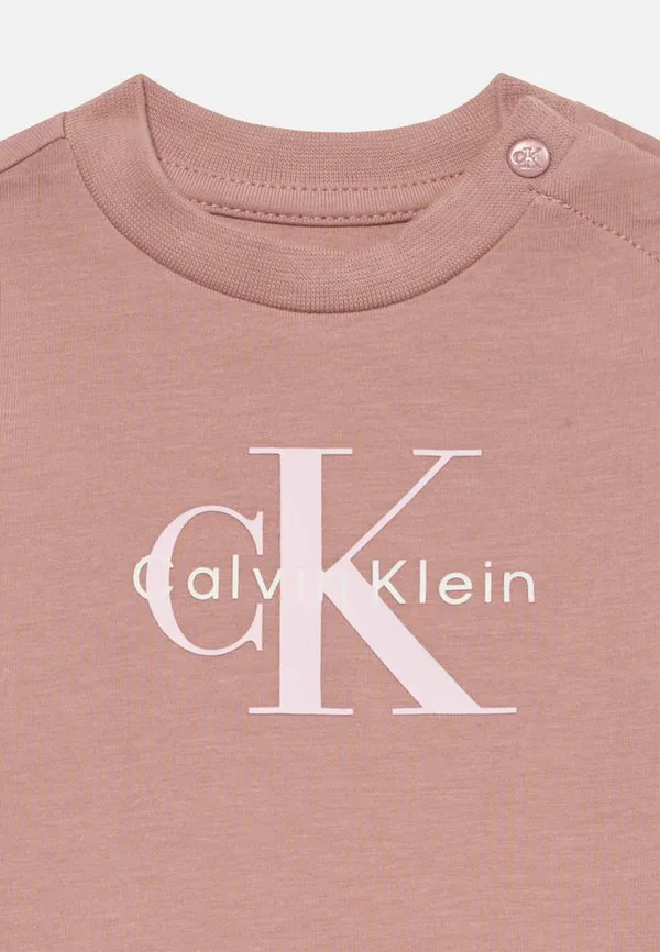 Унисекс топ с длинными рукавами и монограммой Calvin Klein Jeans, Noble Rose — фото 3