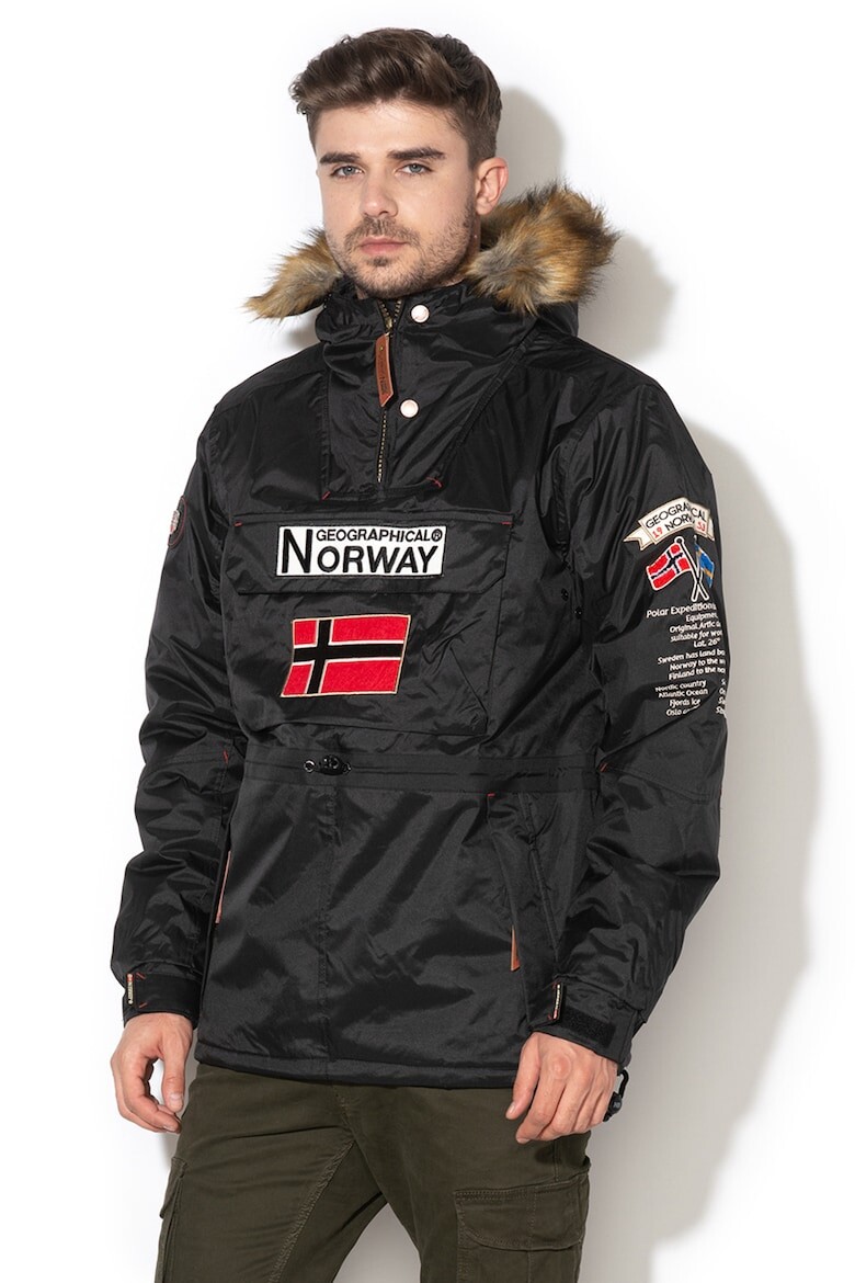 

Легкая утепленная куртка Barman на молнии Geographical Norway, черный