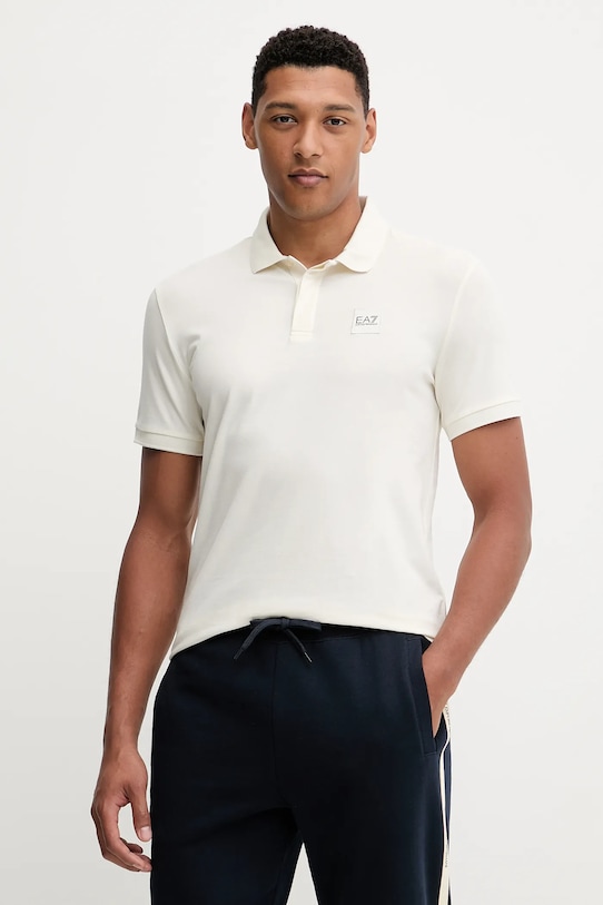 

Поло Ea7 Emporio Armani, бежевый