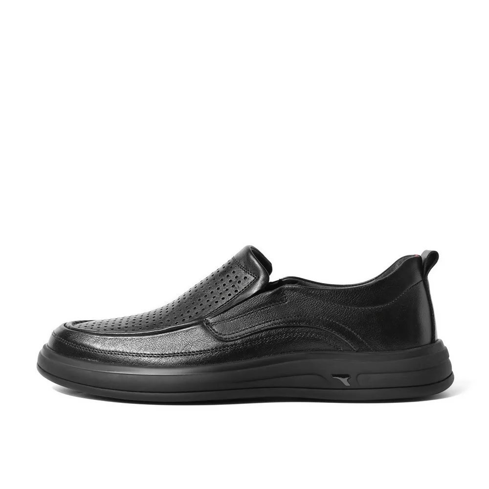 BELLE Повседневные кожаные туфли мужские low top черные