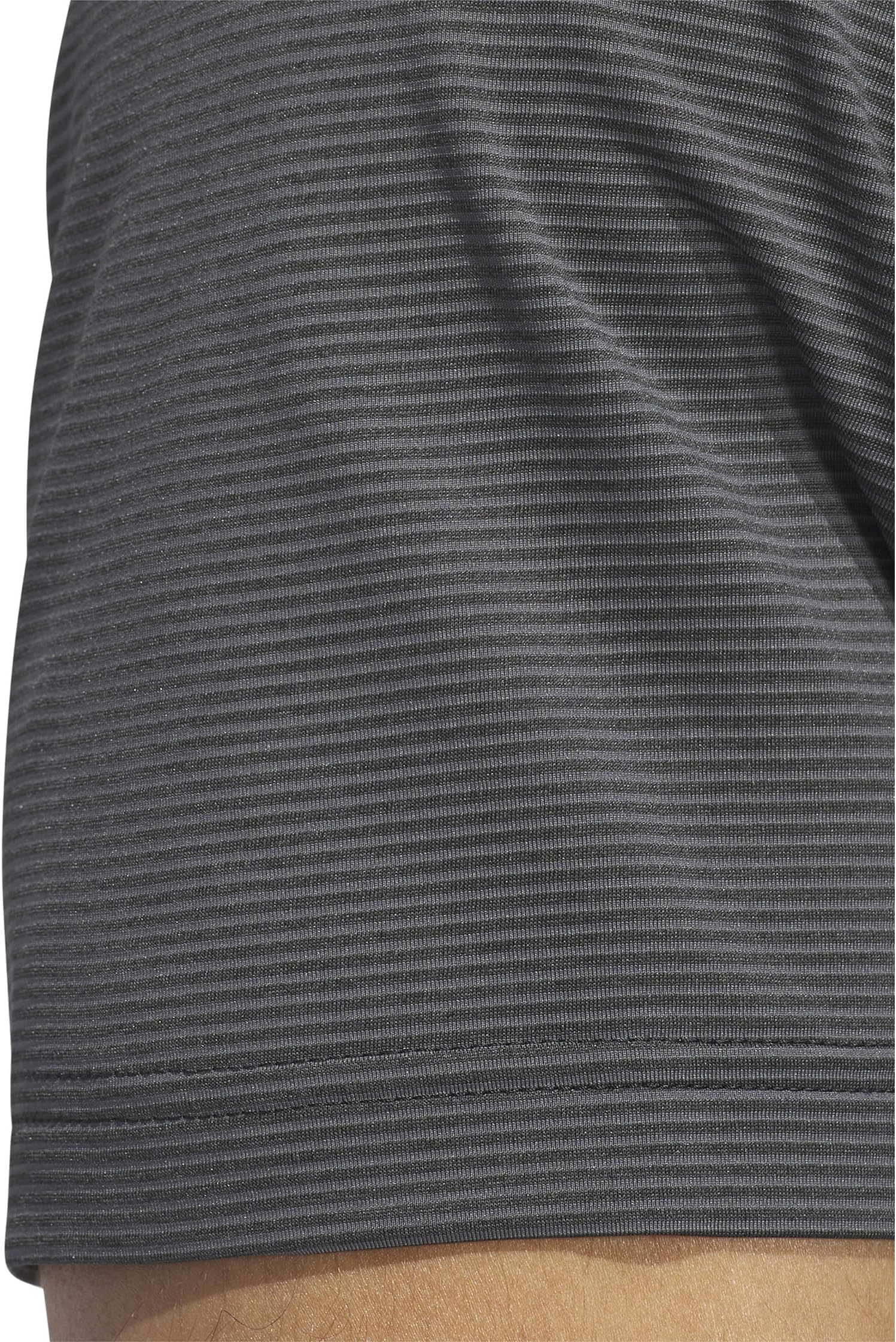 Футболка adidas Golf Ottoman Short Sleeve Polo, цвет Black/Grey Six — фото 4