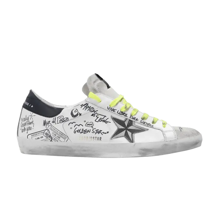 

Кроссовки Golden Goose Golden Goose Superstar 'Graffiti', белый