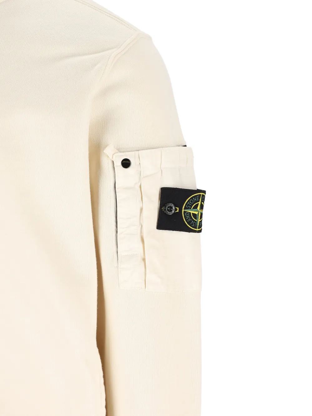 Свитер с карманом на молнии Stone Island, бежевый — фото 4