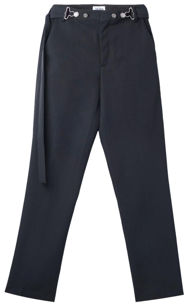 

Брюки Jean Paul Gaultier Overall Buckle Belted Pants 'Black', черный