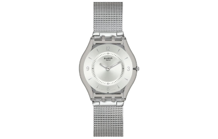 

SWATCH Часы Unisex Silver Watch SFM118M, Silver Dial