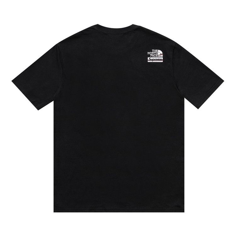 Футболка Supreme The North Face Metallic Logo T-Shirt, Black — фото 2
