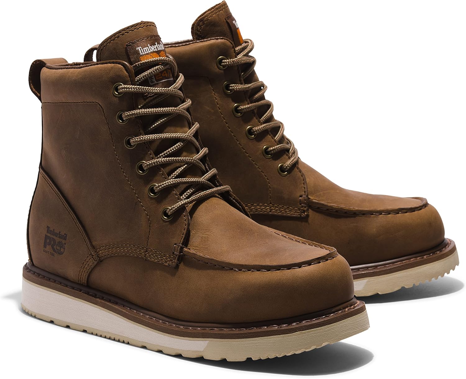 Рабочие ботинки Timberland PRO унисекс для взрослых Pro Wedge с мягким носком высотой 6 дюймов, Coconut — фото 2