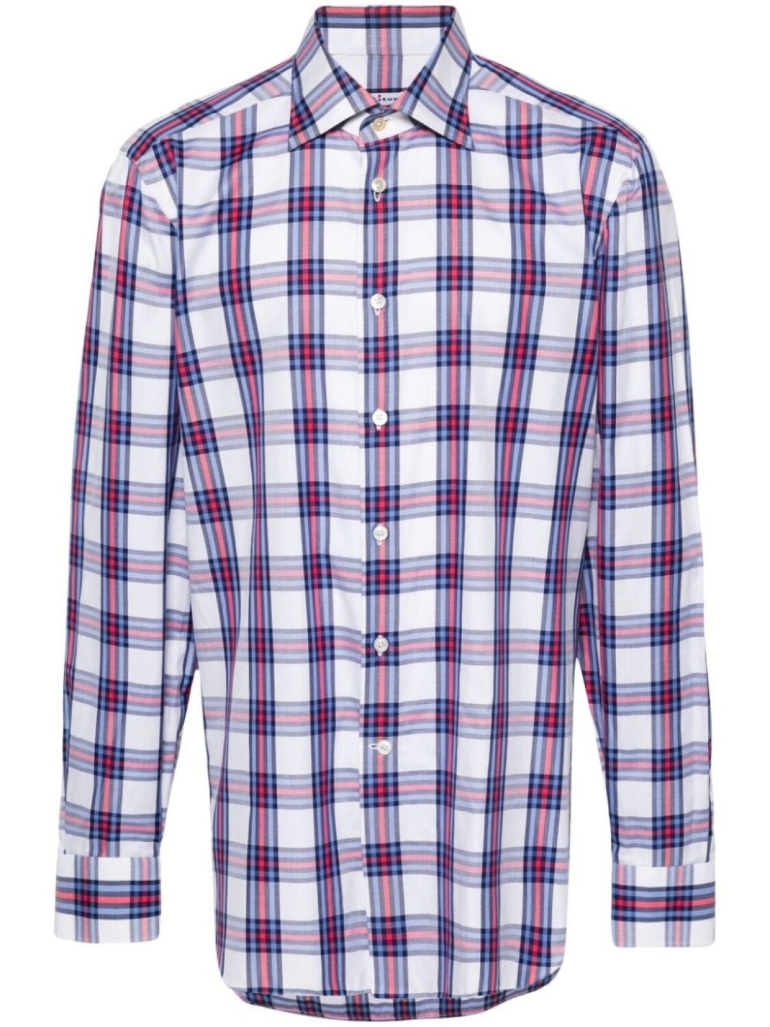 

Kiton рубашка в клетку, белый