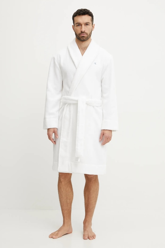 

Хлопковый халат Calvin Klein Underwear, белый