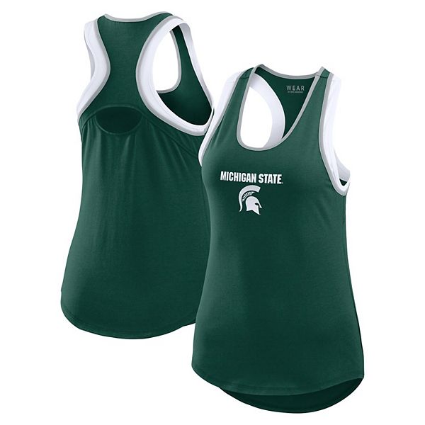 

Женский зеленый свитшот Michigan State Spartans Open Hole Razorback Wear By Erin Andrews