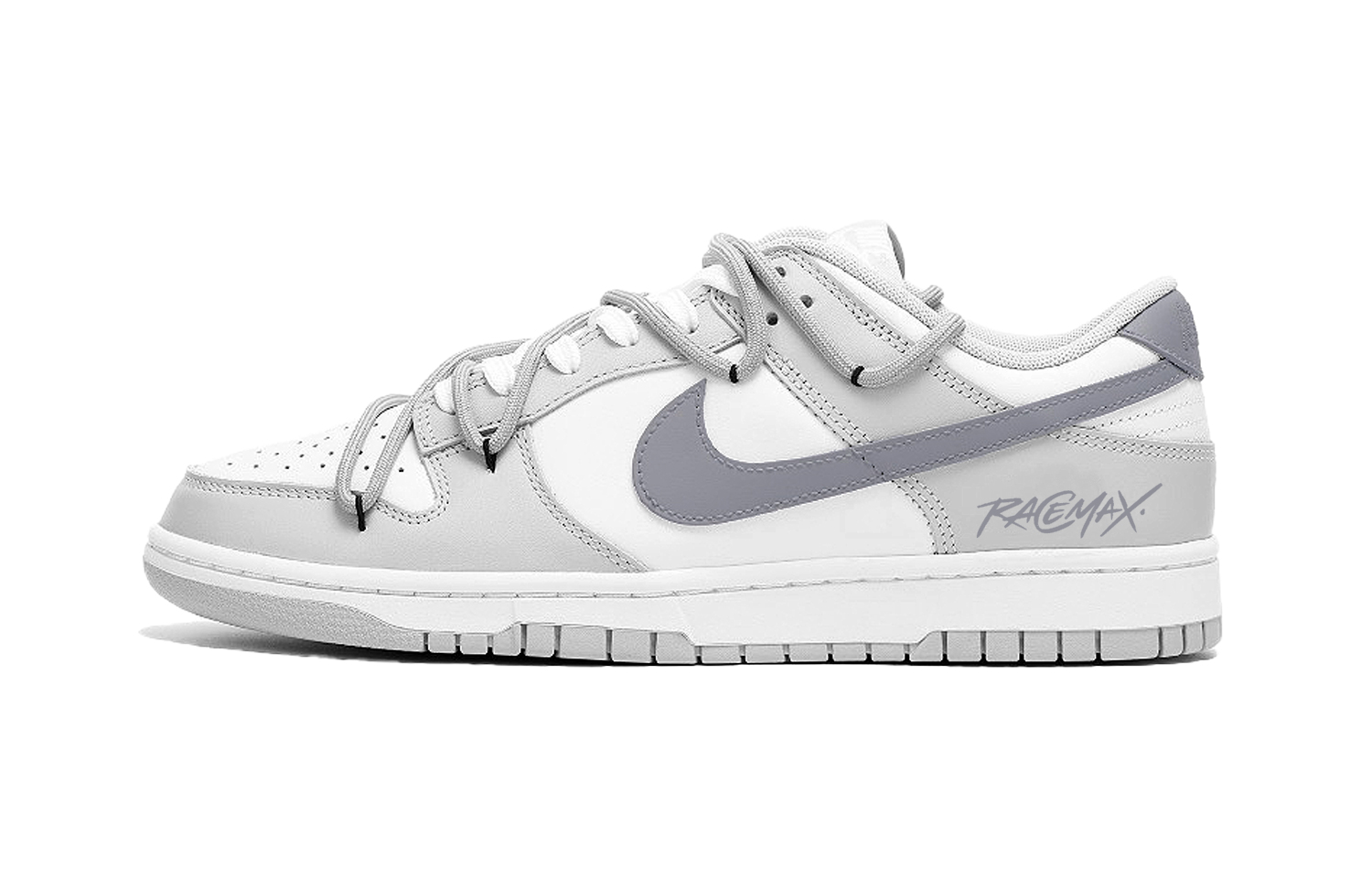 

Nike Мужские кроссовки для скейтбординга dunk anti slip wear resistant low top белый серый