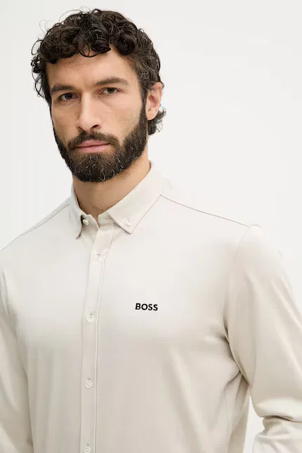 Рубашка классическая ST_Motion BOSS Green, бежевый — фото 4