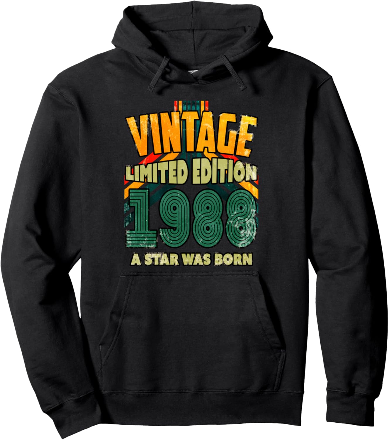 

Винтажная толстовка ограниченной серии «Звезда родилась» Vintage Limited Edition Birthday Costume, черный