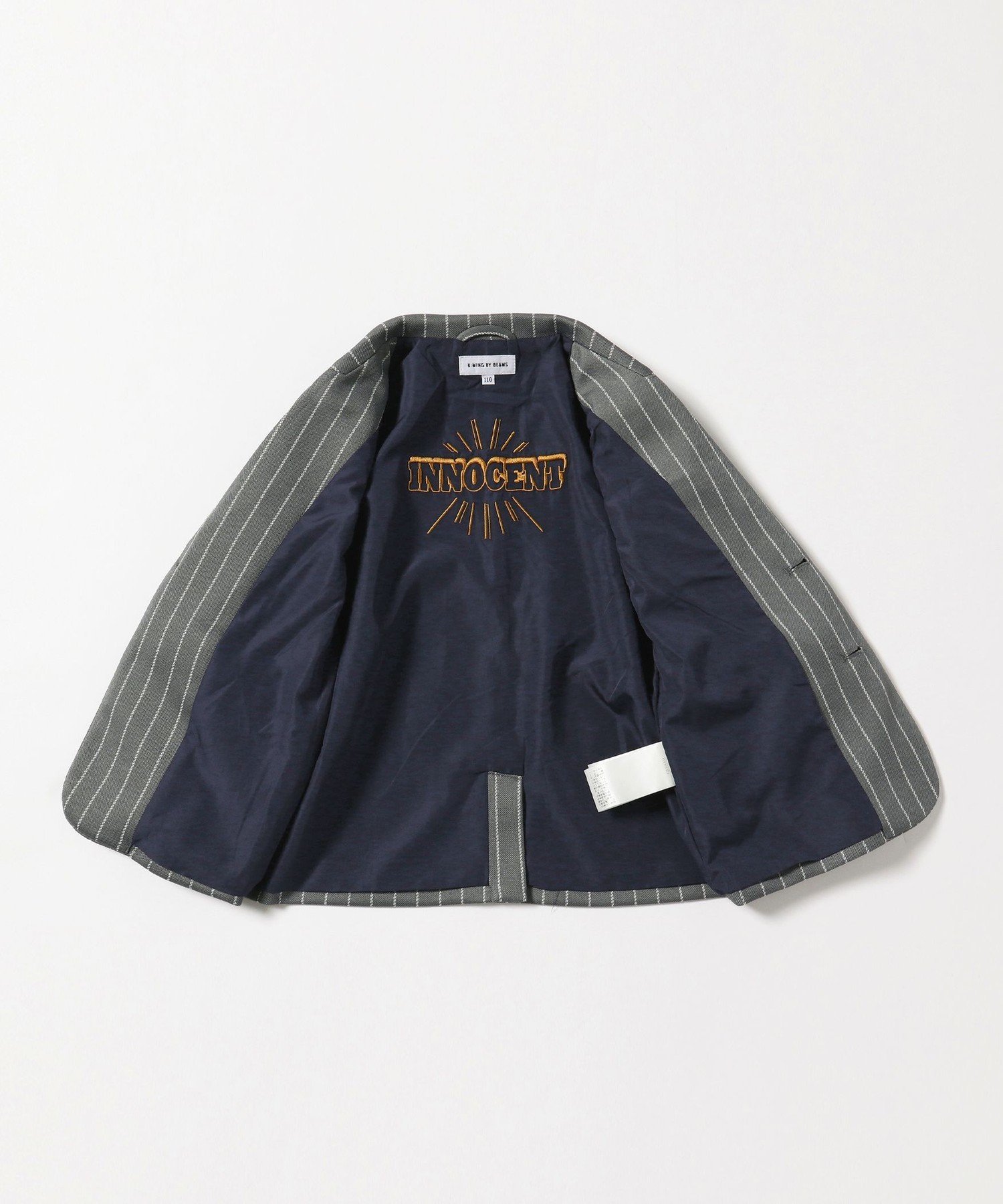 B:MING by BEAMS / Платок для нагрудного кармана, жакет из ткани понте (100-130 см) Для торжественных мероприятий, официальных случаев, GREY_ST — фото 3