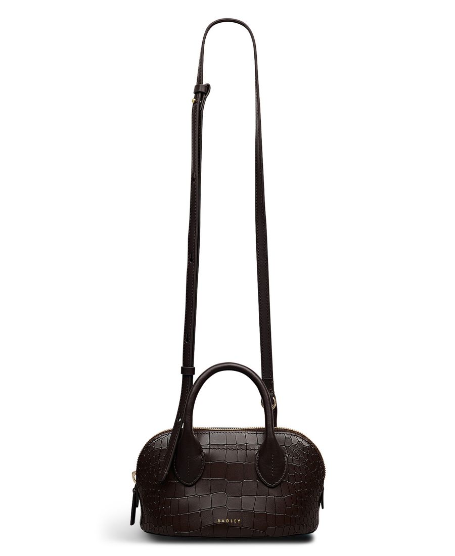 

Сумка-сюрприз Muriel - Faux Croc Mini Ziptop Grab Bag Radley London, Dark Oak