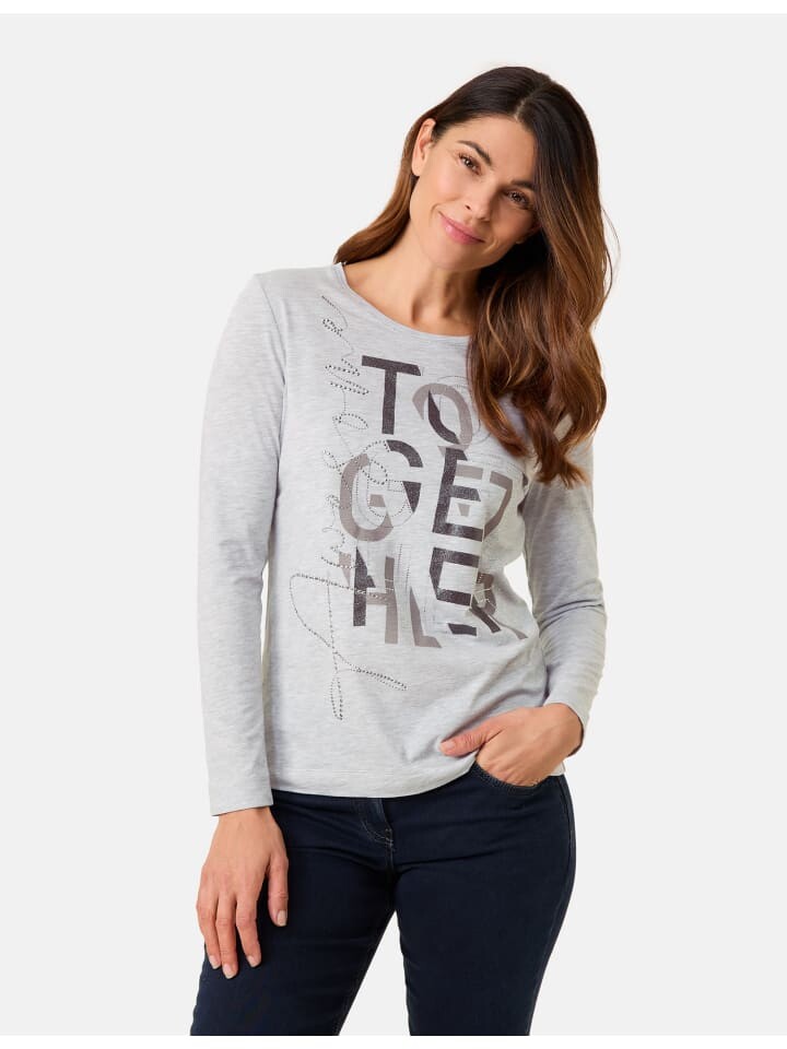 

Футболка Gerry Weber T-Shirt 3/4 Arm, цвет foil/hotfix print greymelange