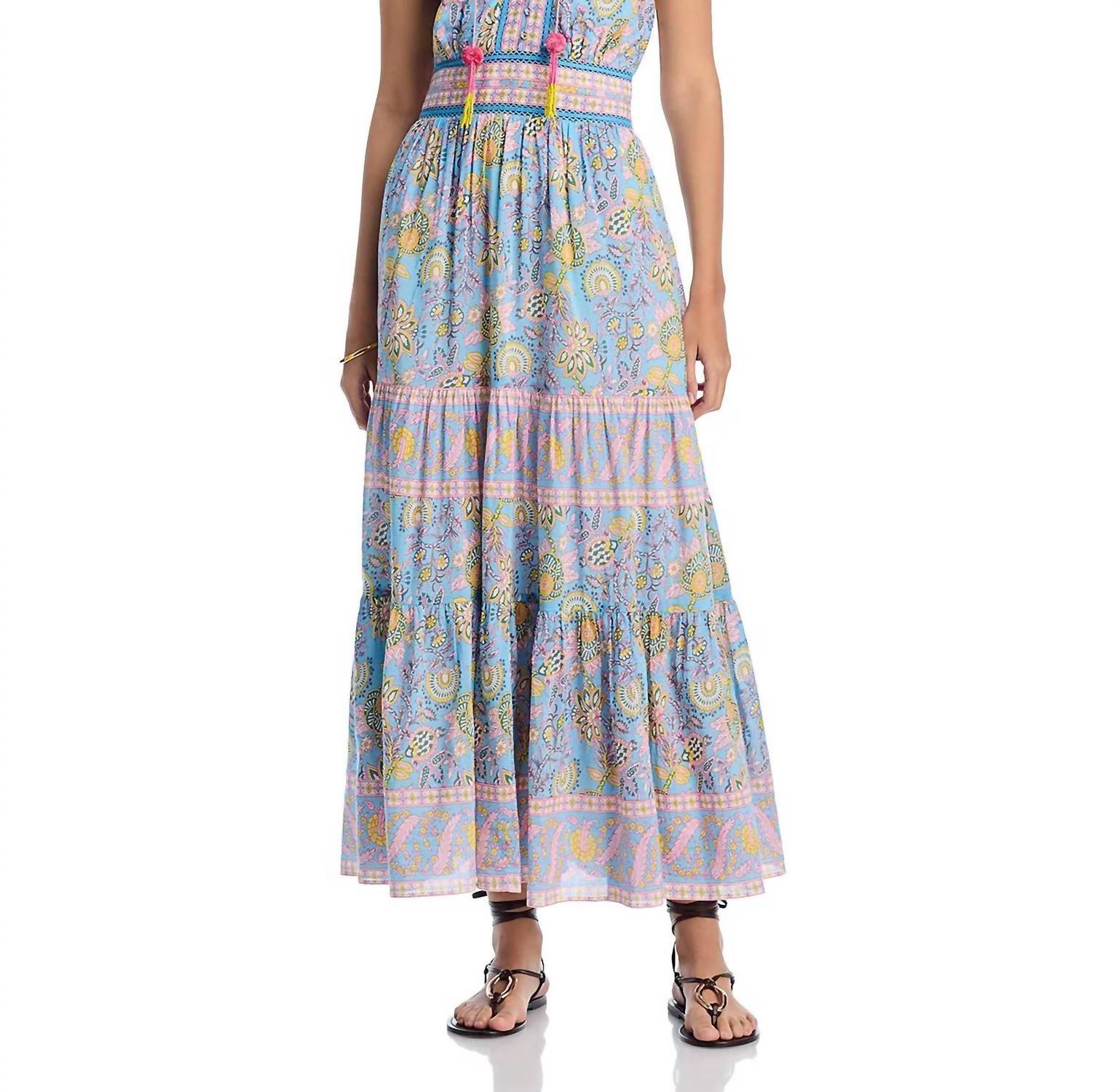 

Annabelle Maxi In Blue Yellow Print