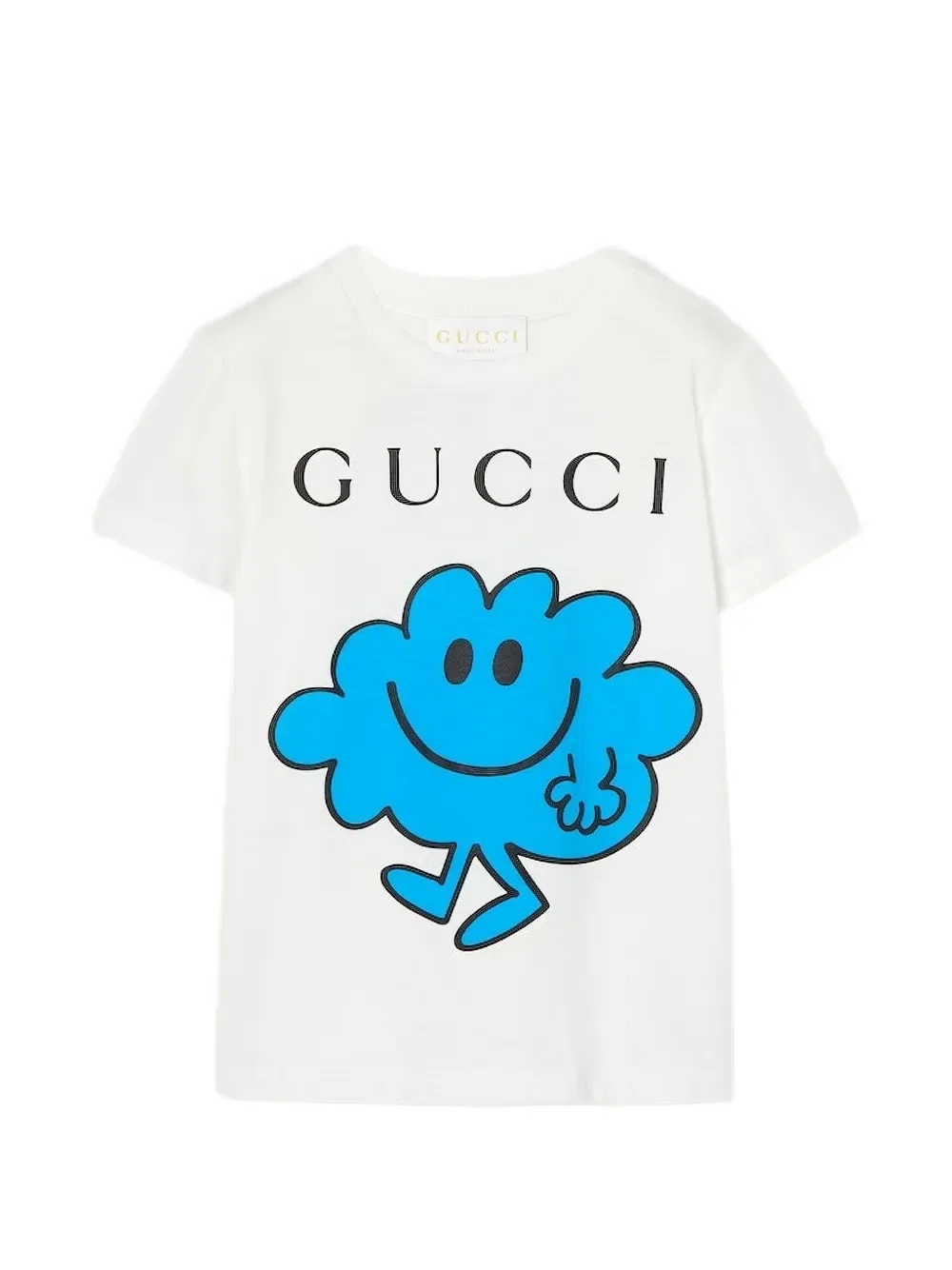 Футболка с круглым вырезом Gucci Kids, белый